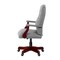 Regency Ivy League Clubhouse Dining or Meeting Swivel Chair- Grey/ Mahogany 9040GYMH - alternate 3